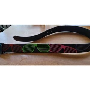 French Craft faux leather large belt  Nwot Unisex